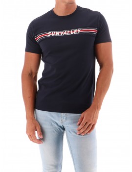 T-Shirt Manche Courte Sun Valley Homme Cadell 6418 Marine