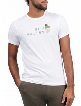 T-Shirt Manche Courte Sun Valley Homme Colker 53 Blanc