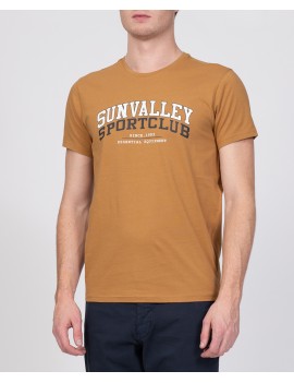 T-Shirt Manche Courte Sun Valley Homme Chiliwie 5302 camel