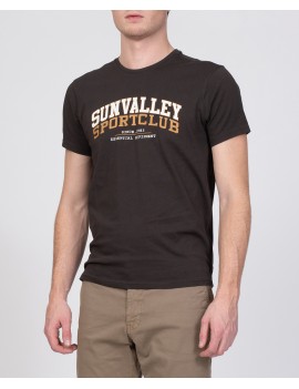 T-Shirt Manche Courte Sun Valley Homme Chiliwie 1293 Ardoise