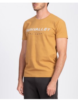 T-Shirt Manche Courte Sun Valley Homme Clipyt 5302 camel