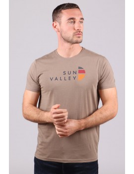 T-Shirt Manche Courte Sun Valley Homme Colker 1038 Mastic